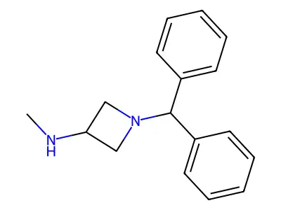 1-(Diphenylmethyl)-N-methylazetidin-3-amine structure