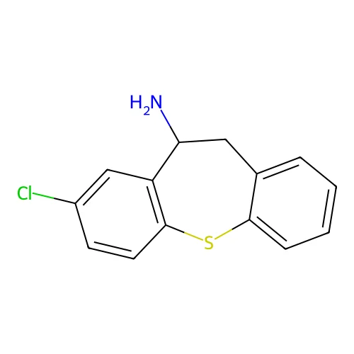 Dibenzo[b,f]thiepin-10-amine, 8-chloro-10,11-dihydro- structure