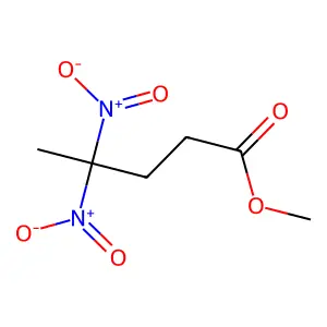 Methyl 4,4-dinitrovalerate structure