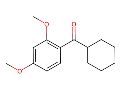 Cyclohexyl(2,4-dimethoxyphenyl)methanone structure