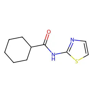 N-(1,3-thiazol-2-yl)cyclohexanecarboxamide structure