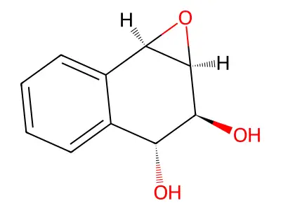 Naphthalene-1,2-diol-3,4-epoxide, anti structure