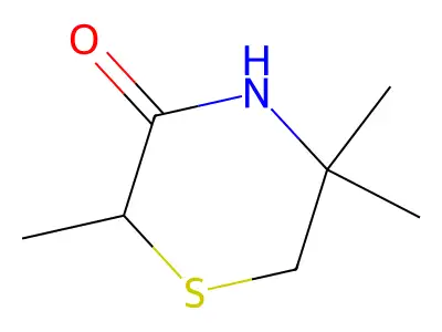 3-Thiomorpholinone, 2,5,5-trimethyl- structure