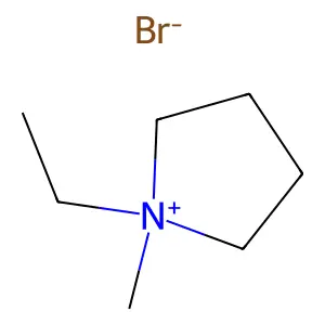 1-Ethyl-1-methylpyrrolidinium bromide structure