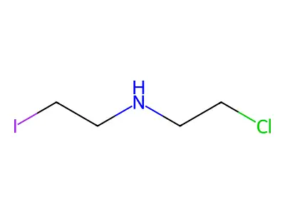 Diethylamine, 2-chloro-2'-iodo- structure