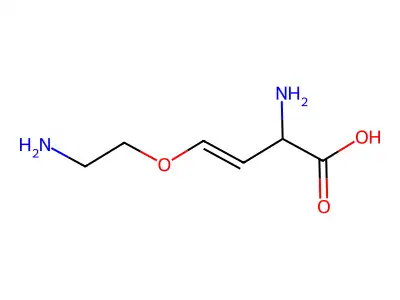 2-Amino-4-(2-aminoethoxy)but-3-enoic acid structure