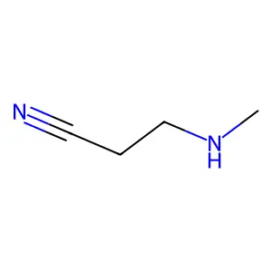 Propanenitrile, 3-(methylamino)- structure