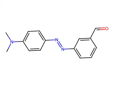 3-((p-(Dimethylamino)phenyl)azo)benzaldehyde structure