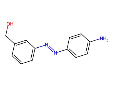 BENZYL ALCOHOL, m-((p-AMINOPHENYL)AZO)- structure