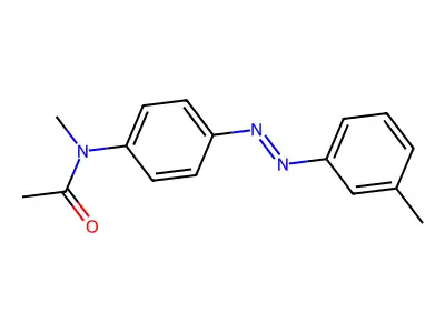 N-Methyl-4-(m-tolylazo)acetanilide structure