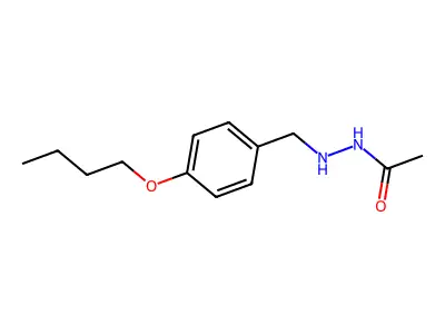 Hydrazine, 1-acetyl-2-(p-butoxybenzyl)- structure