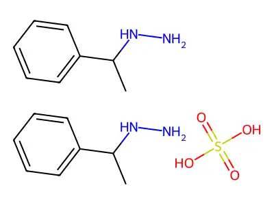 Hydrazine, (alpha-methylbenzyl)-, hemisulfate structure