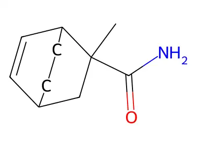 Bicyclo(2.2.2)oct-2-ene-5-endo-carboxamide, 5-exo-methyl- structure