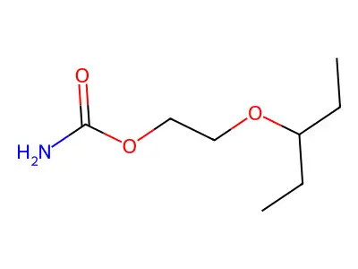 Carbamic acid, (2-(1-ethylpropoxy)ethyl) ester structure