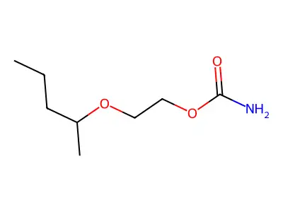 Carbamic acid, (2-(1-methylbutoxy)ethyl) ester structure