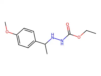 Carbazic acid, 3-(p-methoxy-alpha-methylbenzyl)-, ethyl ester structure
