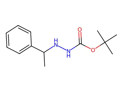 tert-Butyl hydrogen (1-phenylethyl)carbonohydrazonate structure