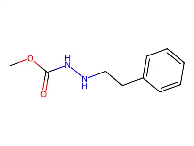 Carbazic acid, 3-phenethyl-, methyl ester structure