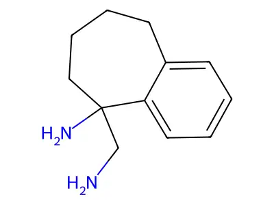 5H-Benzocycloheptene-5-amine, 6,7,8,9-tetrahydro-5-aminomethyl- structure