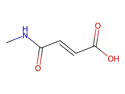 (Z)-4-(methylamino)-4-oxobut-2-enoic acid structure