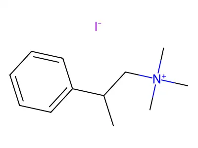 Ammonium, trimethyl(beta-methylphenethyl)-, iodide structure