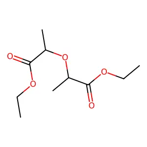 Ethyl 2-(1-ethoxy-1-oxopropan-2-yl)oxypropanoate structure