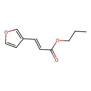 Propyl 3-(furan-3-yl)prop-2-enoate structure