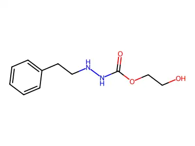 Carbazic acid, 3-phenethyl-, (2-hydroxyethyl) ester structure