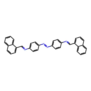 4,4'-(1,2-Diazenediyl)bis[N-(1-naphthalenylmethylene)benzenamine] structure