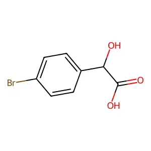 p-Bromomandelic acid structure