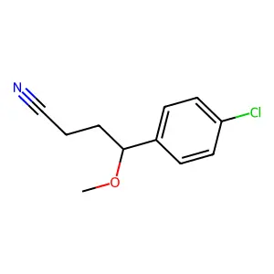 4-Chloro-gamma-methoxybenzenebutyronitrile structure
