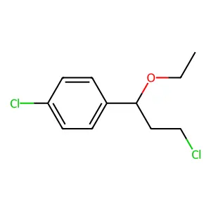1-Chloro-4-(3-chloro-1-ethoxypropyl)benzene structure