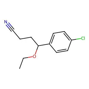 4-Chloro-gamma-ethoxybenzenebutanenitrile structure