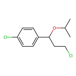 1-Chloro-4-[3-chloro-1-(1-methylethoxy)propyl]benzene structure
