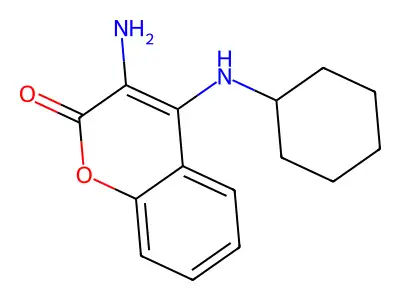 Coumarin, 3-amino-4-cyclohexylamino- structure