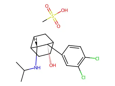 Cilobamin mesilat structure