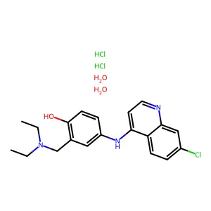 4-((7-Chloroquinolin-4-yl)amino)-2-((diethylamino)methyl)phenol dihydrochloride structure