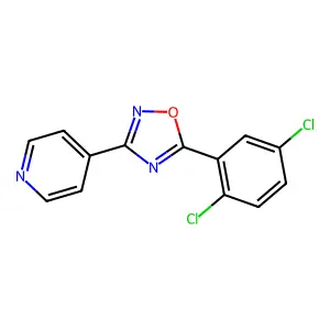 4-[5-(2,5-Dichlorophenyl)-1,2,4-oxadiazol-3-yl]pyridine structure