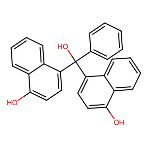 4-Hydroxy-alpha-(4-hydroxynaphthyl)-alpha-phenylnaphthalene-1-methanol structure