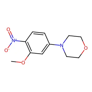 Morpholine, 4-(3-methoxy-4-nitrophenyl)- structure