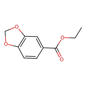 1,3-Benzodioxole-5-carboxylic acid, ethyl ester structure