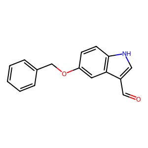 5-(phenylmethoxy)-1H-indole-3-carbaldehyde structure