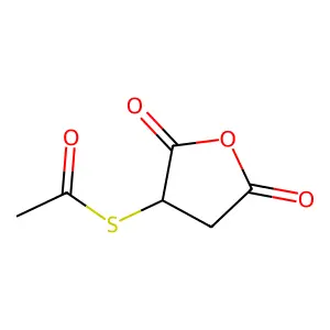 S-acetylmercaptosuccinic anhydride structure