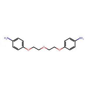 4,4'-(Oxybis(2,1-ethanediyloxy))bis(benzenamine) structure