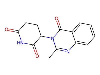 Glutarimide, 2-(3,4-dihydro-2-methyl-4-oxo-3-quinazolinyl)- structure