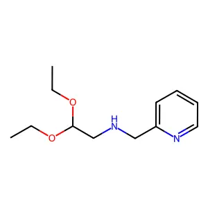 N-(2,2-diethoxyethyl)pyridine-2-methylamine structure