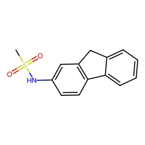 N-(9H-fluoren-2-yl)methanesulfonamide structure