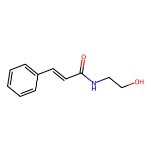 N-(2-hydroxyethyl)-3-phenylprop-2-enamide structure