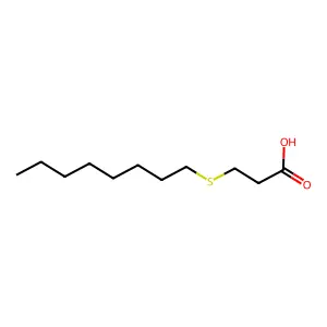 Propanoic acid, 3-(octylthio)- structure