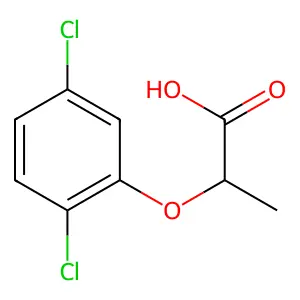 Propionic acid, 2-(2,5-dichlorophenoxy)- structure